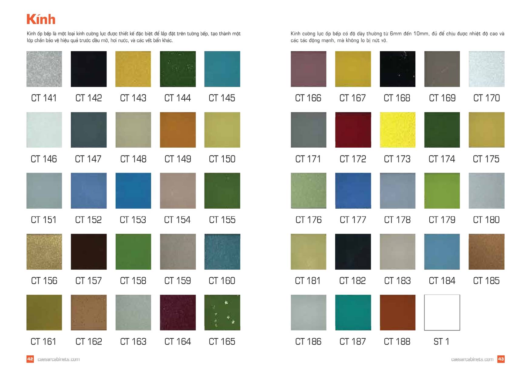 Tủ bếp CAESAR Bảng giá và Catalogue mới nhất 2025 /Page 21